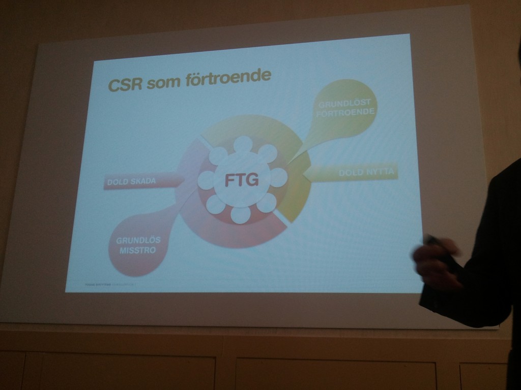 CSR som förtroende eller varumärke enligt Tomas Brytting. Track Record CSR-kommunikation konsult hållbarhetscoach.